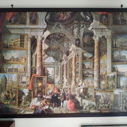 puzzle perfetto e completo Ravensburger 5000 pezzi "vedute di Roma" con cornice legno su misura. dimensioni 160 x110 cm