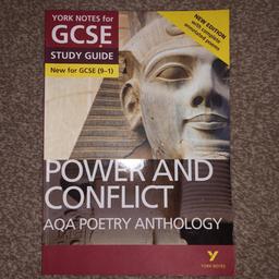 In excellent condition. For the new 9-1 GCSEs No writing, drawing or ripped/folded pages.
Complete with annotated poems 
Was originally £6
Best offer/nearest offer