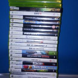 I have 27 xbox games to sell. The two without case covers are UFC 2009 Undisputed and FIFA 12. There is a hardback limited edition NARNIA: Prince Caspian and a duplicate FIFA 14. Offers welcome