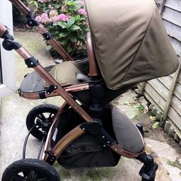 7 month old travel system. Immaculate condition!
Suitable from birth with carry cot, seat unit from 6m and adapters to use car chair aswell. 
All original features including foot muffs and rain cover. 
Comes with isofix base which has never been used. 
Users manual also included 

Non smoking home. 

Collection from abbey wood. 

Deliver for small fee to local area