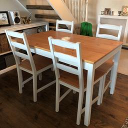 Ikea table and and 4 chairs 
Painted Frenchic by muse