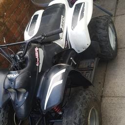 Eton cobra100 , stairs or repairs needs carb doing plenty of spark swap for a quad or pitbike try me what you got 
merthyr area 
no time wasters please 👍