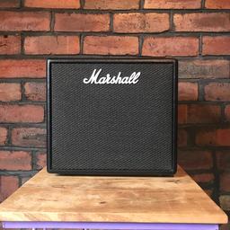 Comes with box
Hardly used
Excellent condition

25 watt guitar amplifier 
For full spec see link below:
https://www.pmtonline.co.uk/marshall-code25-25-watt-1x10-combo
RRP £150

Pick up only from Halifax, West Yorkshire