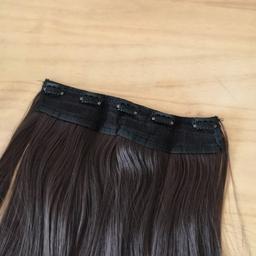 5 clips hair extensions. Brown