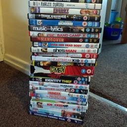 selection of 25 DVDs comedy