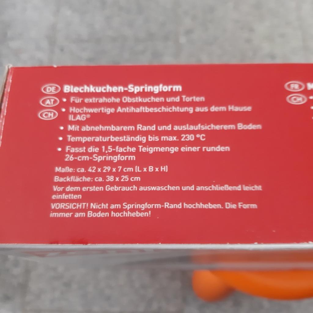Verkauf Zenker € Blechkuchen- in zum für AT Bleiburg | Shpock 9150 18,00 Springform