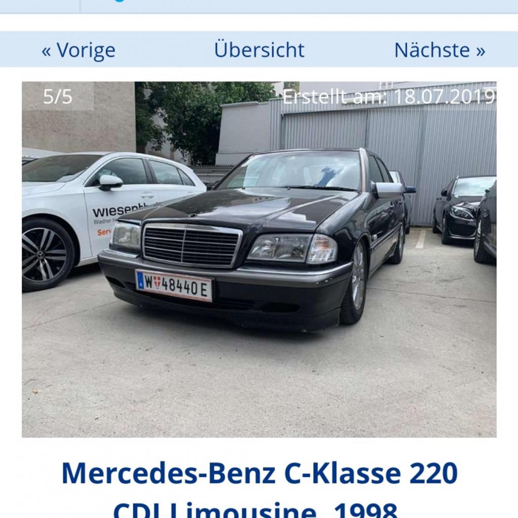 Mercedes-Benz C-Klasse 220 CDI Limousine in 1190 KG Nussdorf für 800,00 €  zum Verkauf