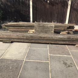 Used Decking.
Approx 18 x 13ft & 30 x 10ft 
Collection from Hornchucrch. Have stuck jet wash on a bit and it will jet up good.