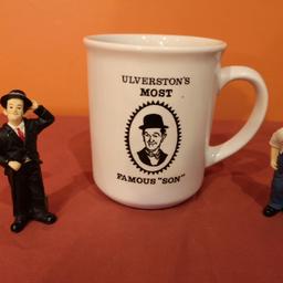 A rare collectable Parr Pottery Ulverstons Most Famous Son Stan Laurel mug and two collectable Laurel and Hardy Figures.
Excellent as new condition never used only displayed.