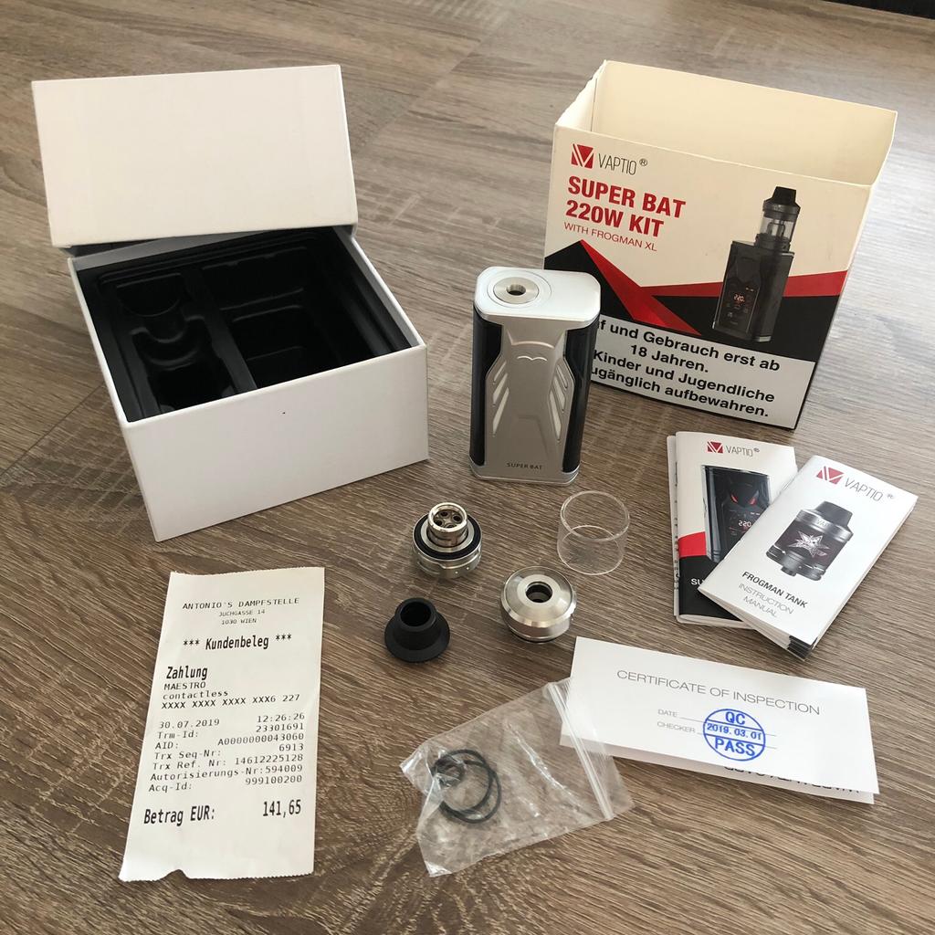 VAPTIO SUPER BAT 220W Vape KIT, Dampfer in 1030 KG Landstraße für € 70 ...