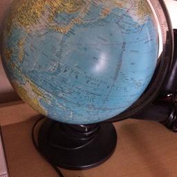 Plug in globe lamp. No longer working. I think bulb inside the globe has to be changed. 

Good condition.