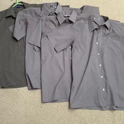 4 grey shirts in excellent condition, 3 trutex non iron , 1 banner (slightly darker grey) 14” neck. My son wore them during first 2 terms in year 9 😊
Collection from DY3 3QS