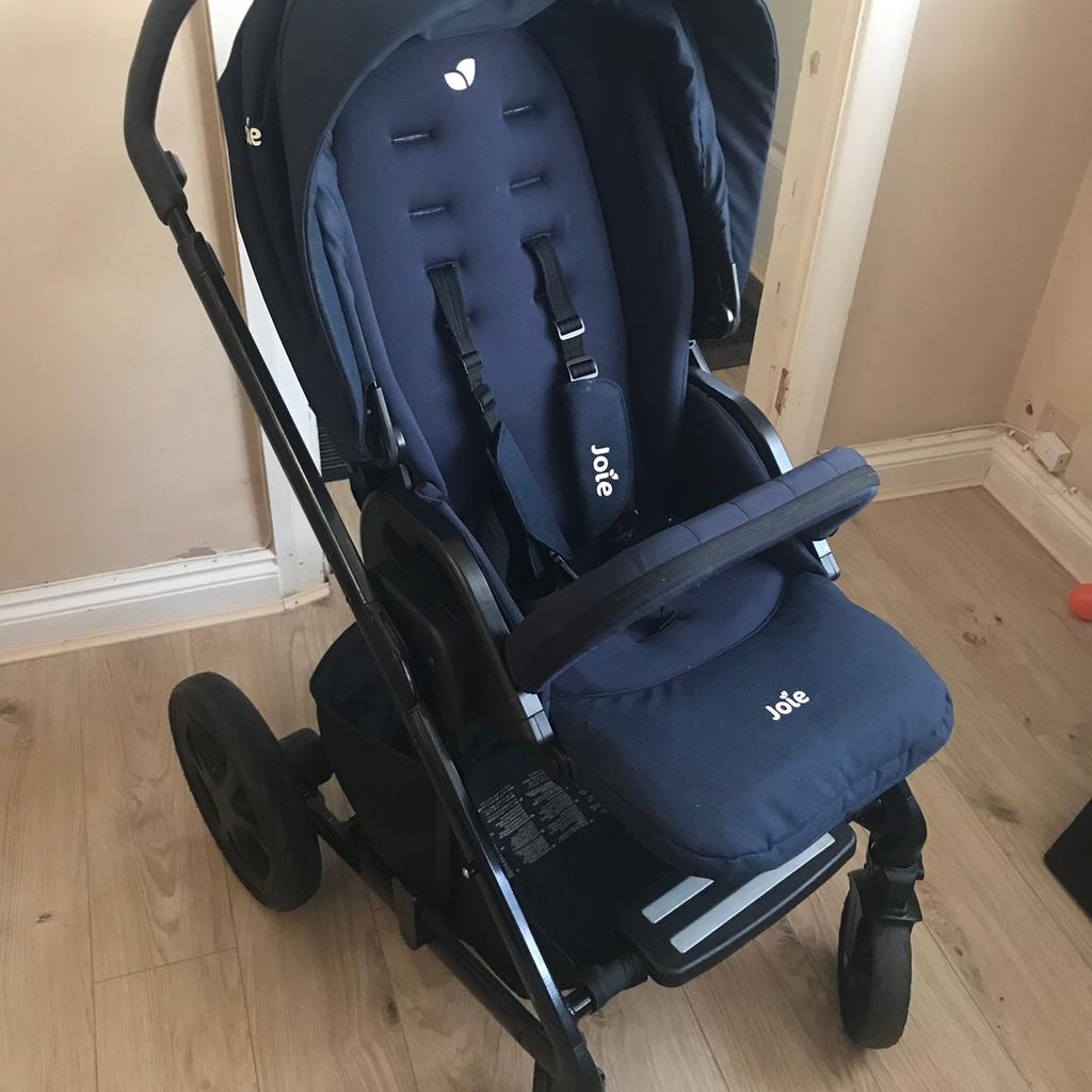 Joie chrome dlx 2024 travel system navy