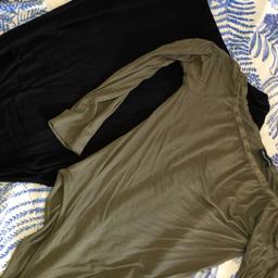 both from pretty little thing 
size 12
khaki green and black
both been worn a couple of times
£8 for the both 
may offer delivery if not too far