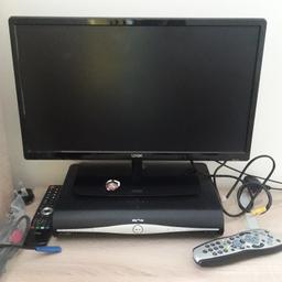 LCD TV, 22 inches. with inbuilt DVD, Almost new. Comes with remote.