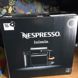 Helt ny, aldrig använd!
Perfekt present
Svart Kaffe maskin med kapslar (16st ingår.)
Märke: Nespresso
Rök och husdjursfritt hem.