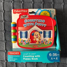Fisher Price - counting with puppy book
Unused and still in box 
From a smoke and pet free home
