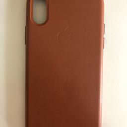 Case für das iPhone X in braun/sattle leather 
Neu und unbenutzt!