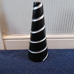 Black Spiral vase. No longer wanted as doesn't go with decor.
Collection only please.