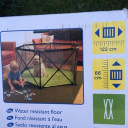 Used pop up playpen, folds up and has a carry bag. Collection only