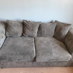 3 and 2 seater scatter back grey sofas. These are only 7 months old, but I’m moving and no longer have space for them. The cushions are memory foam padding, so they’re decent 😊 Collection only from Kennington, £150 for both. Any questions, just ask 😊