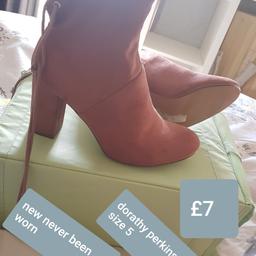 lovely pink colour soft ankle boots size 5 never worn