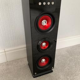 Floor speaker black and red good condition
