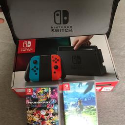 As new only used a few times, comes boxed, always been in case so not a scratch or mark on it, brand new official carry case and two top games! Zelda and Mario Kart! Grab a a bargain any questions please ask