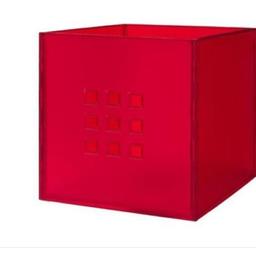 Ikea Kallax Lekman plastic red box