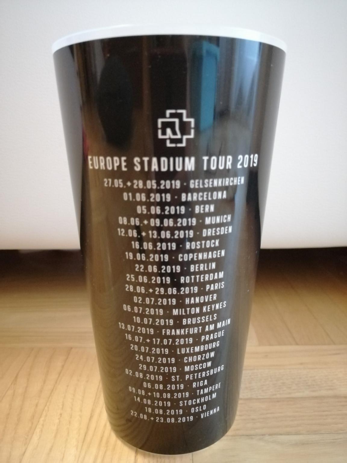 Rammstein Tourbecher Europe Stadium Tour 2019 in 5400 Hallein für 12,00 ...
