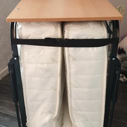 Deluxe 8" Sprung mattress, Harley used, low and so comfortable.