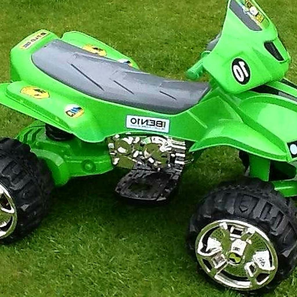 Used and in decent condition.
Ben 10 Green Quad Bike
Battery powered and comes with mains charger.
Collection only.