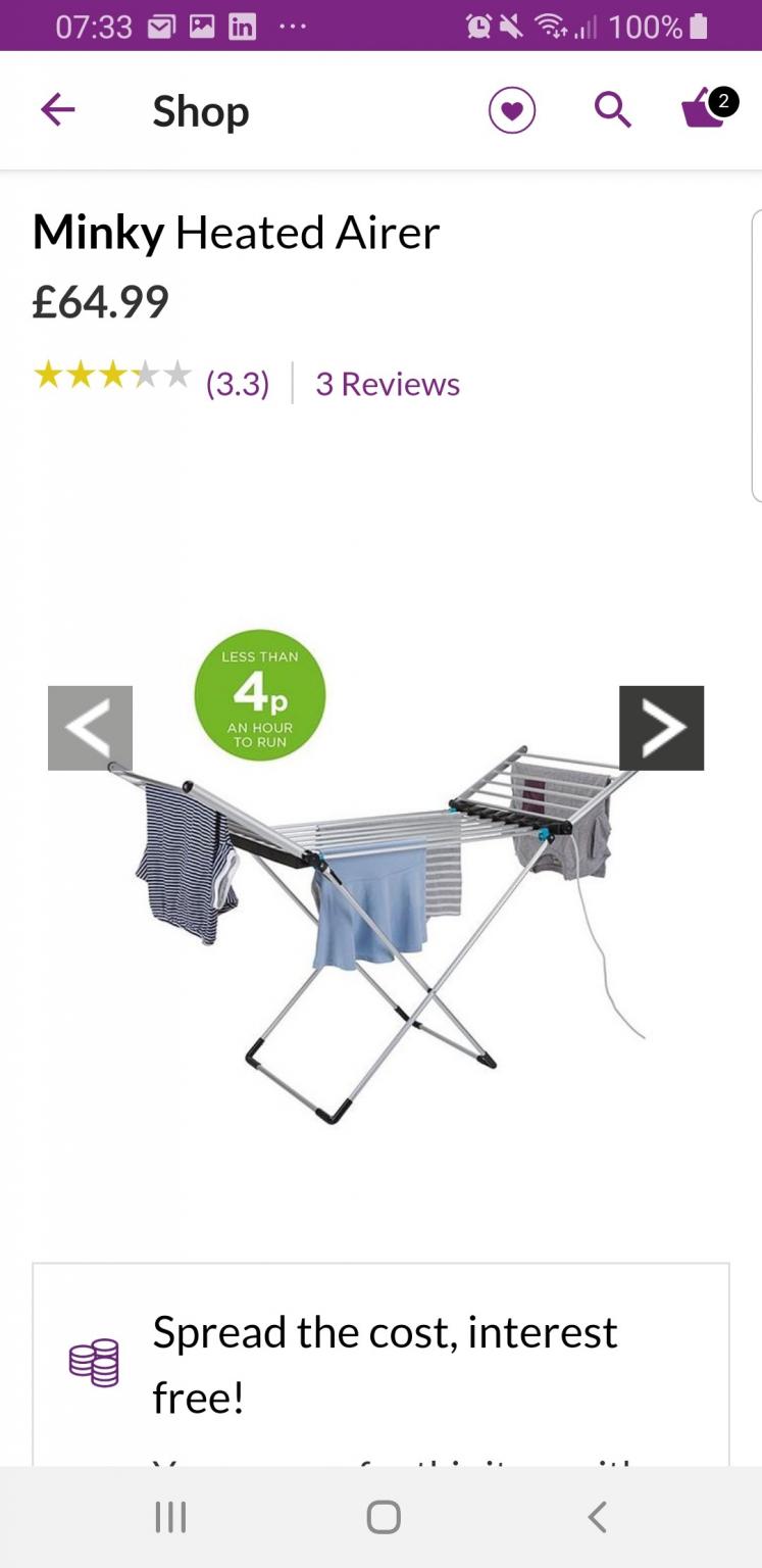 Minky - Heated Airer