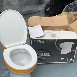 Brand new toilet and seat. Never been used. 
Classic styling 
Suitable for use with Cistern. 
Toilet seat included. 

£50
