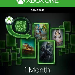 One month Xbox game pass