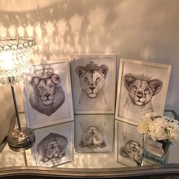 A4 glitter prints, look beautiful over beds. Brand new, Any combination to suit your family.