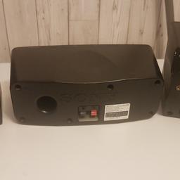 sony centre speaker and 2 x satellite rear speakers.