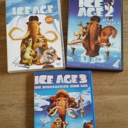 Verkaufe die DVDs Ice Age 1-3. Nur 1x geschaut. Neuwertig.