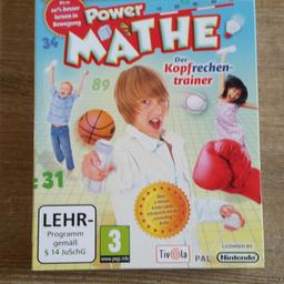 Verkaufe das Spiel Power Mathe Der Kopfrechentrainer für die Wii. Selten gespielt.