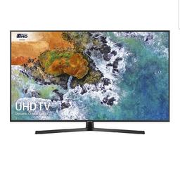 Samsung UE43NU7400 43-Inch Dynamic Crystal Colour 4K Ultra HD Certified HDR Smart TV - Charcoal Black (2018 Model) [Energy Class A]
Half price, barley used.