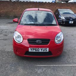2010 Kia Picanto Spice 1.0L 5dr

This is a really nice Kia Picanto in a lovely red colour. Its in Excellent condition for its age with low miles only covering 56,000 miles. The Car drives amazingly with no problems ideal first car for new drivers. Road tax is only £30 and insurance is low as it is a 1 litre.

Engine & gearbox are perfect,
It is cat n repaired hence the price