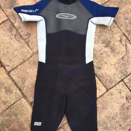 Gul brand wetsuit for kids. It fit my son ages 7-8, and he has a skinny frame 
Good condition. Cleaned but a little sand on it. 
Collect only.