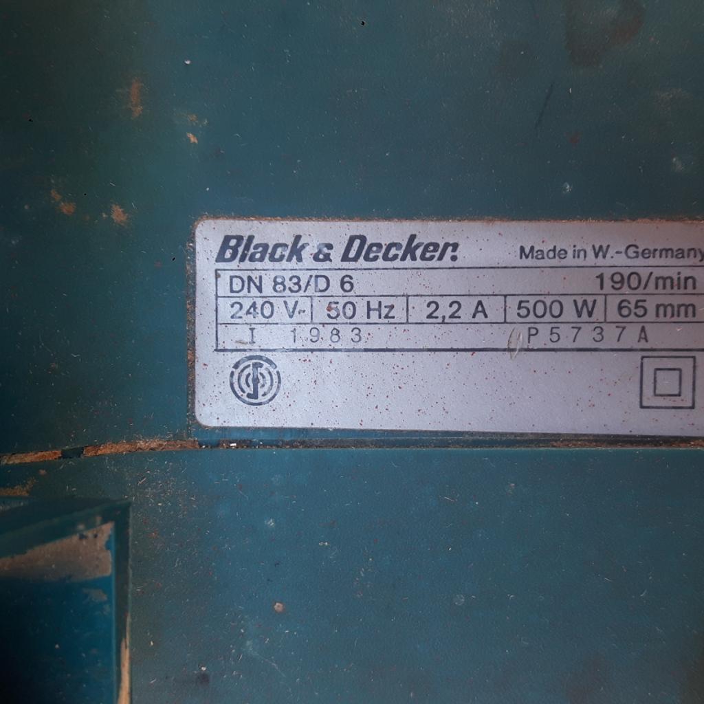 Black & Decker DN83/D6 Belt Sander in B13 Birmingham for £12.50 for