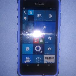 For sale is my Nokia Lumia 550 mobile phone.
The phone is running on Windows 10 and is in mint condition. It come with the blue protection case that doubles as a stand. Charger included. Bargain price £35. ( The white on the screen is my flash). The phone is on O2 network which includes Tesco mobile and Gift Gaff.