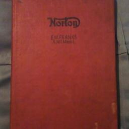 Norton motorcycles a practical guide covering all models from 1932 by E. M. Franks published 1952. Condition good, slight foxing and creasing to first few pages. Buyer collects.