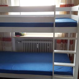 ich verkaufe einen hoch Doppelt Bett, dass hat gute Zustand, für Kinder und Erwachsene.