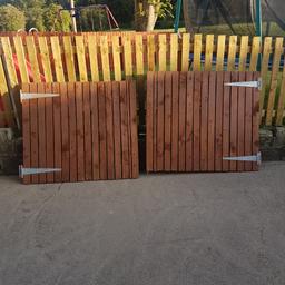 brand new driveway gates been treated size are just over 4ft width..ls14 area or can deliver for fuel...