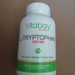 Tryptophan - 500 mg - 120 vegane Tabletten - LABORGEPRÜFT - natürlich fermentiert - hervorragende Bioverfügbarkeit - keinerlei Zusatzstoffe - Sorgfältig hergestellt in Deutschland