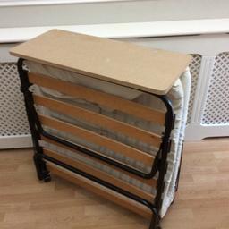 Used but in good condition with cover. Mattress need replacing but is included