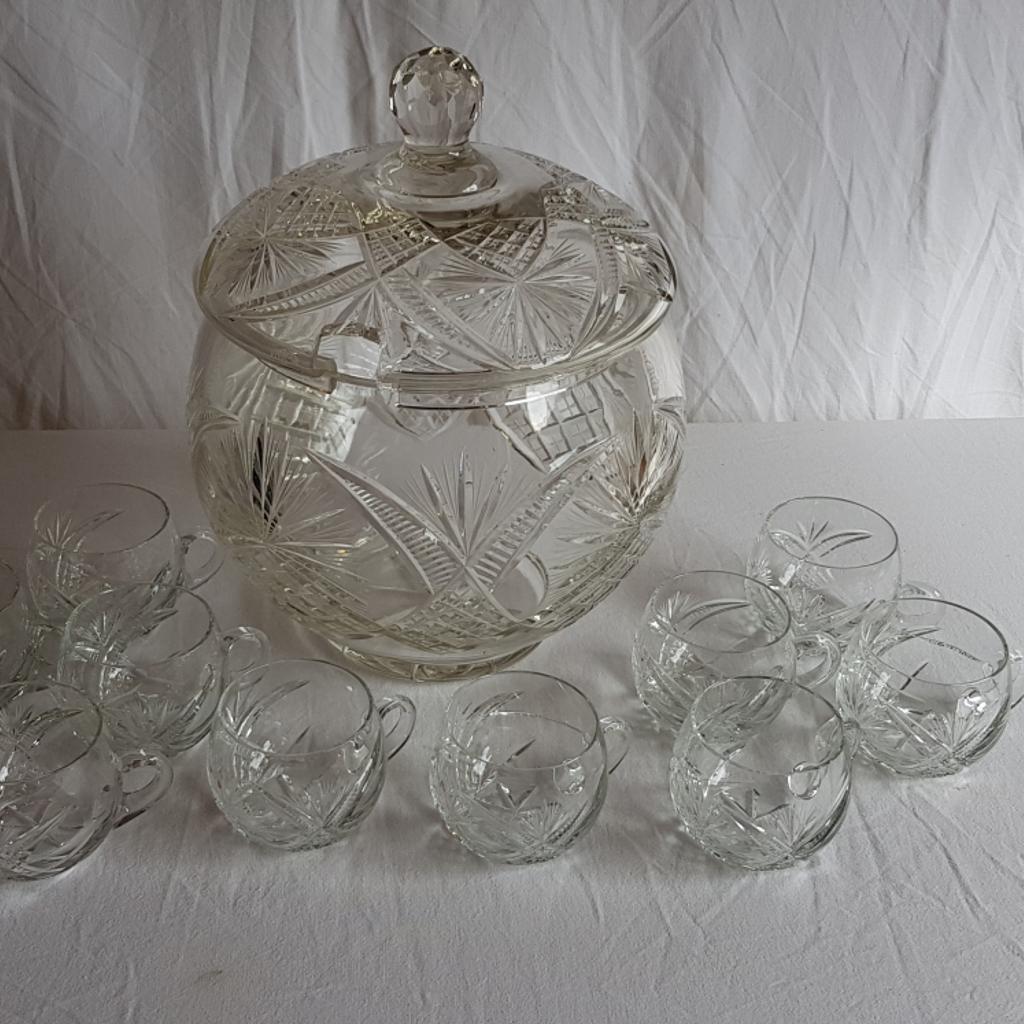 Bowle Set, Kristallglas, Bleikristall in 22589 Sülldorf für 25,00 € zum Verkauf